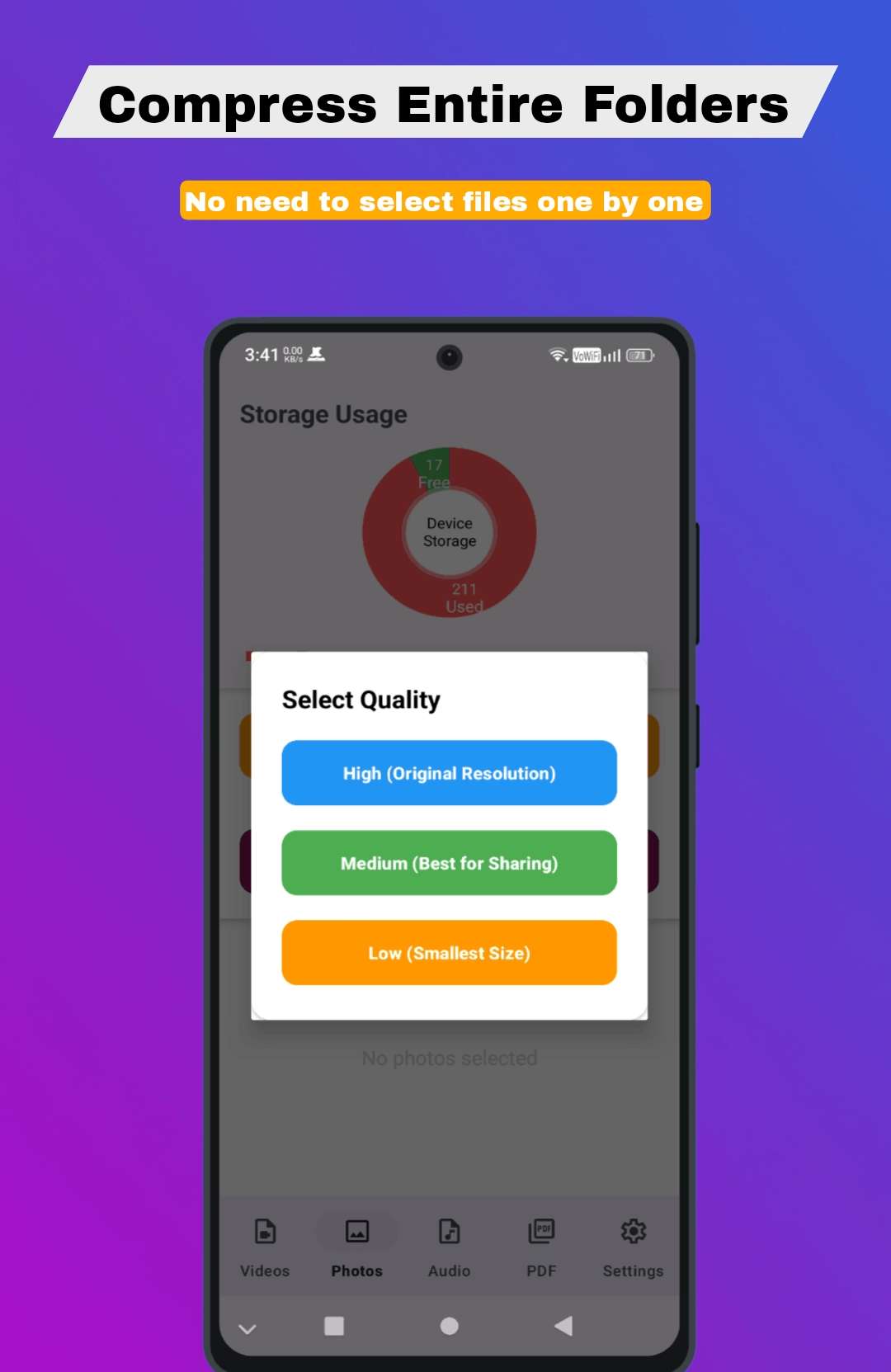 Storage Saved Stats